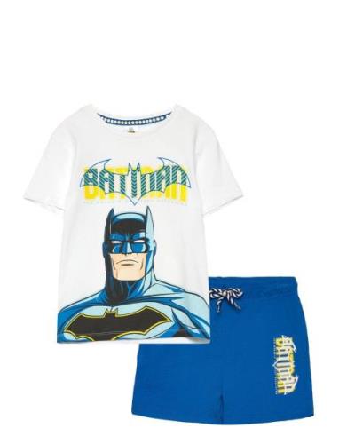 Set 2P Short + Ts Sets Sets With Short-sleeved T-shirt Blue Batman