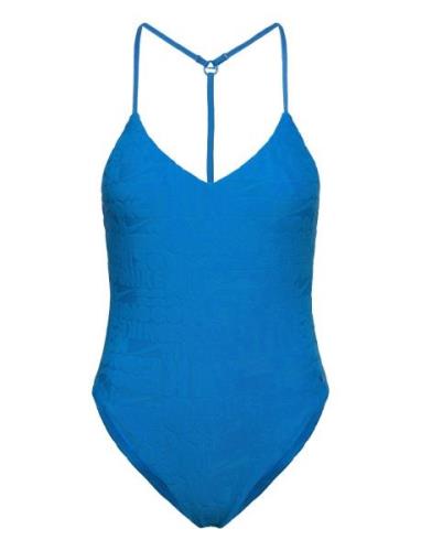 Nike Retro Flow Terry Piece Sport Swimsuits Blue NIKE SWIM