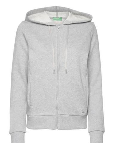 Jacket W/Hood L/S Tops Sweat-shirts & Hoodies Hoodies Grey United Colo...