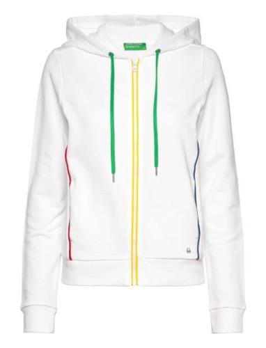 Jacket W/Hood L/S Tops Sweat-shirts & Hoodies Hoodies White United Col...