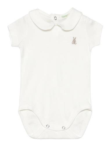 Bodysuit Bodies Short-sleeved White United Colors Of Benetton