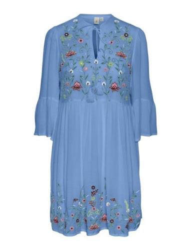 Yaschella 3/4 Tunic Dress S. - Fest Tops Tunics Blue YAS