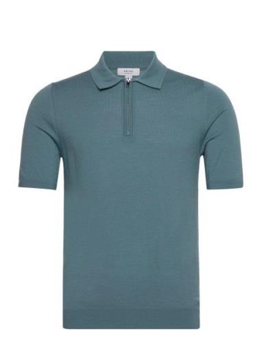 Maxwell Designers Polos Short-sleeved Blue Reiss