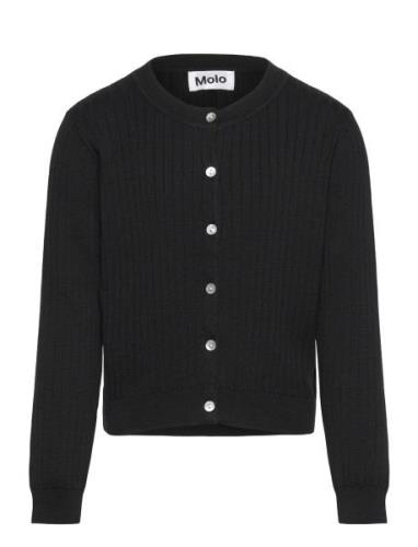 Gloria Tops Knitwear Cardigans Black Molo