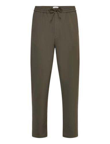 Como Tapered Drawstring Pants - Sea Bottoms Trousers Casual Khaki Gree...