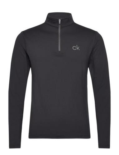 Newport Half Zip Sport Sweat-shirts & Hoodies Fleeces & Midlayers Blac...