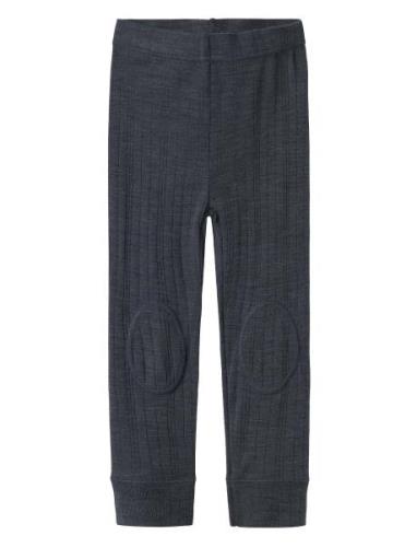 Nmmwang Wool Needle Longjohn Solid Noos Bottoms Leggings Navy Name It