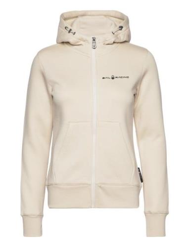 W Gale Logo Zip Hood Sport Sweat-shirts & Hoodies Hoodies Beige Sail R...