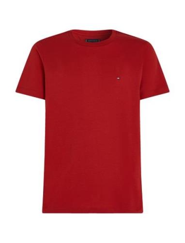 Essential Reg Fit Solid Tee Tops T-shirts Short-sleeved Red Tommy Hilf...