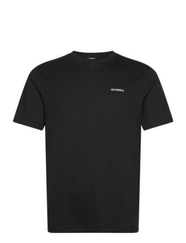 Dune Logo Ss Gots Tops T-shirts Short-sleeved Black Gabba