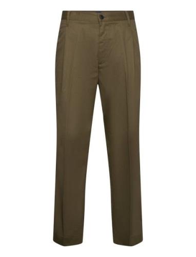 Roy243 Bottoms Trousers Casual Khaki Green HUGO BLUE