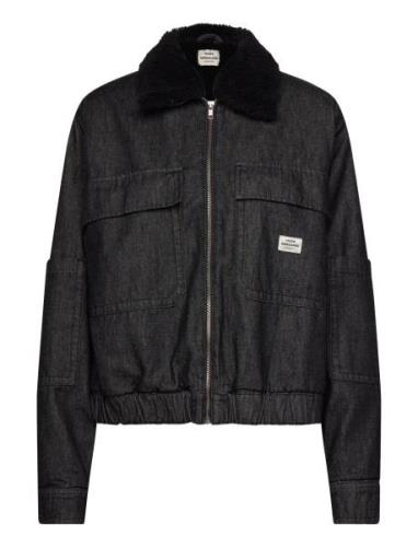 Dark Denim Sunny Jacket Dongerijakke Denimjakke Black Mads Nørgaard