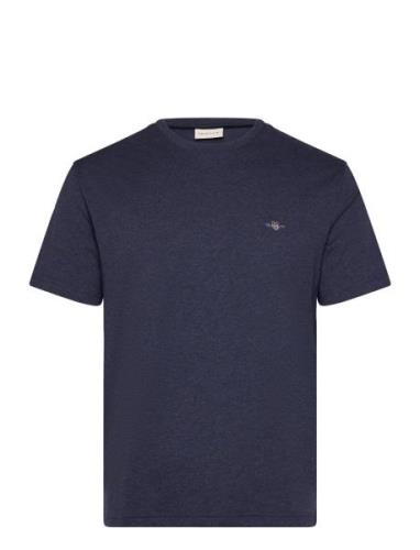 Emb Archive Shield Tshirt Tops T-shirts Short-sleeved Blue GANT