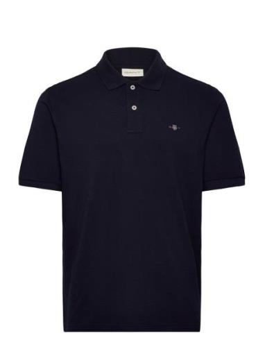 Reg Emb Archive Shield Polo Tops Polos Short-sleeved Navy GANT