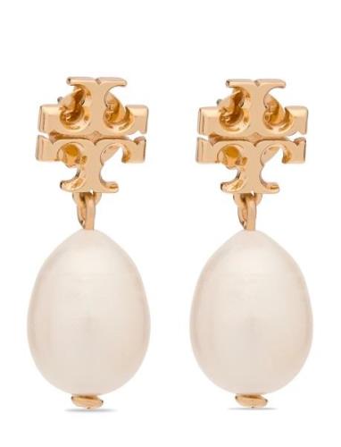 Kira Pearl Drop Earring Øredobber Smykker Gold Tory Burch