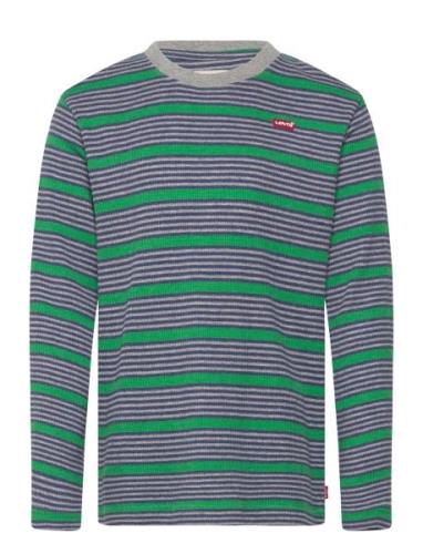 Levi's® Long Sleeve Striped Thermal Tee Tops T-shirts Long-sleeved T-s...