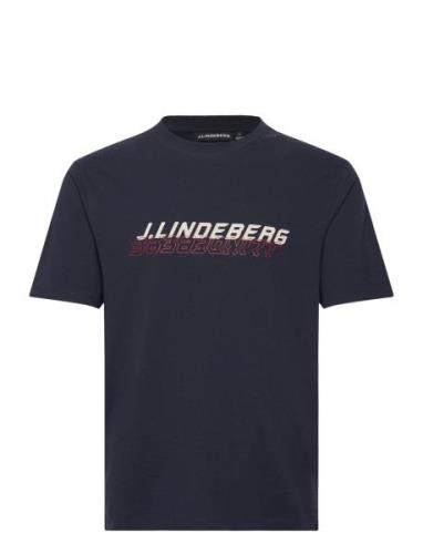 Parcy Logo Tee Tops T-shirts Short-sleeved Navy J. Lindeberg