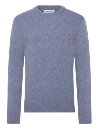 Grand Cerf Amour Tops Knitwear Round Necks Blue Maison Labiche Paris