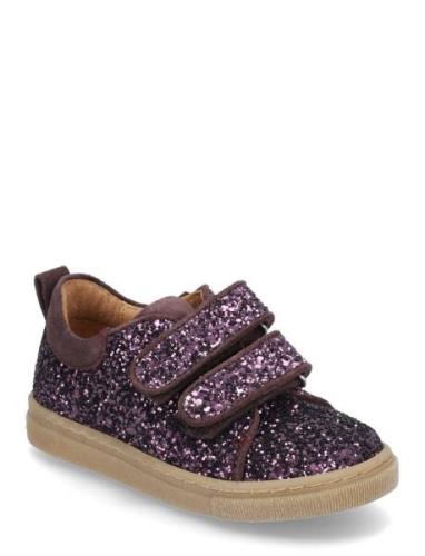 Shoes - Flat - With Velcro Lave Sneakers Purple ANGULUS