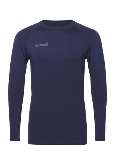 Hml First Performance Jersey L/S Sport T-shirts Long-sleeved Navy Humm...