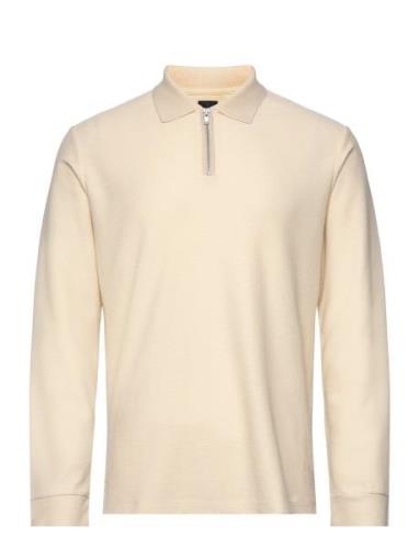 Jprbladamien Ls Polo Tops Polos Long-sleeved Cream Jack & J S