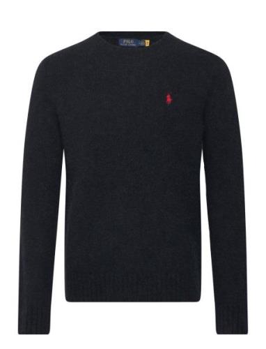 Alpaca Blend-Lsl-Plo Tops Knitwear Round Necks Black Polo Ralph Lauren