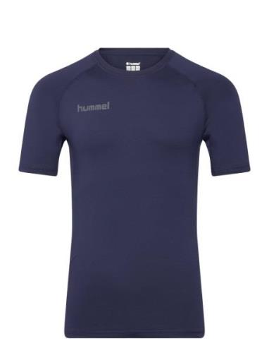 Hml First Performance Jersey S/S Sport T-shirts Short-sleeved Blue Hum...