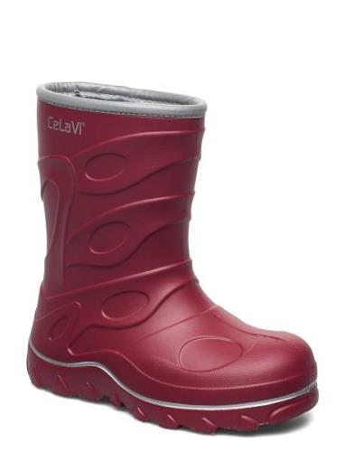 Thermal Wellies -Embossed Gummistøvler Red CeLaVi