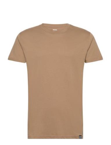 Organic Thor Tee Tops T-shirts Short-sleeved Beige Mads Nørgaard