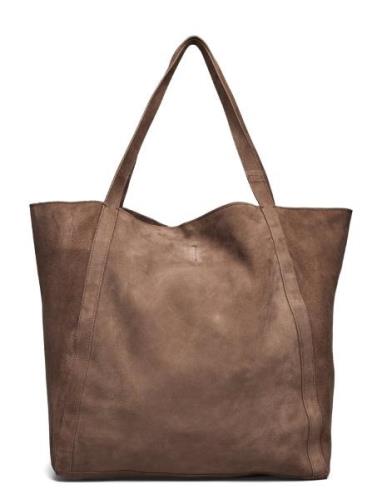 Suede Eden Bag Shopper Veske Brown Becksöndergaard