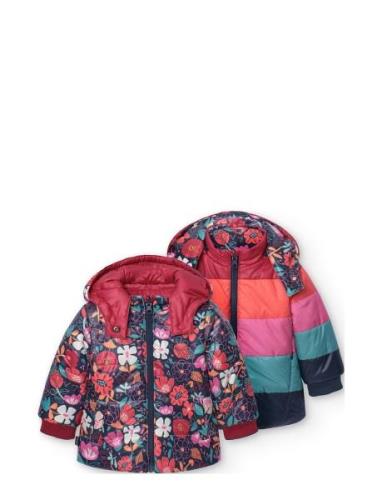 Reversible Parka Floral For Baby Girl Fôret Jakke Multi/patterned Bobo...