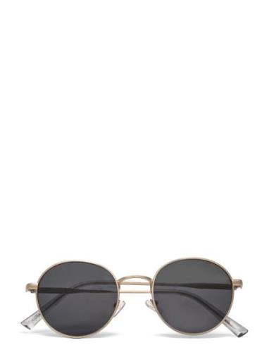 Round Metal Sunglasses Solbriller Silver Mango