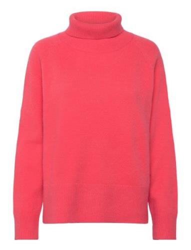 Sweater With High Neck - Comfy Knit Tops Knitwear Turtleneck Pink Cost...