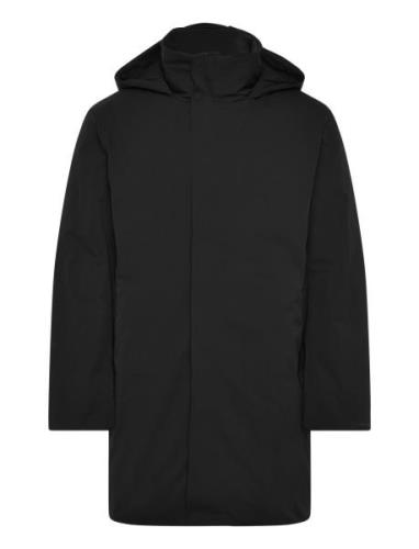 Technical Twill Parka Ullfrakk Frakk Black Calvin Klein