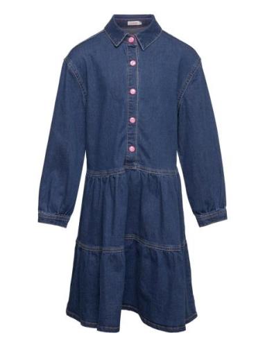 Denim Dress Dresses & Skirts Dresses Casual Dresses Long-sleeved Casua...