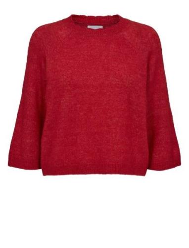 Nuriette Selma Pullover Tops Knitwear Jumpers Red Nümph