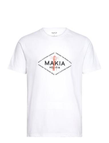 Seaside T-Shirt Tops T-shirts Short-sleeved White Makia