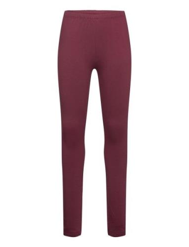 Leggings Sweat Bottoms Leggings Burgundy Minymo