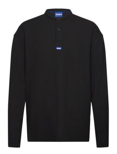 Nereso Tops T-shirts Long-sleeved Black HUGO BLUE