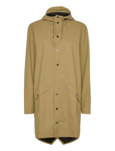 Long Jacket Outerwear Rainwear Rain Coats Brown Rains