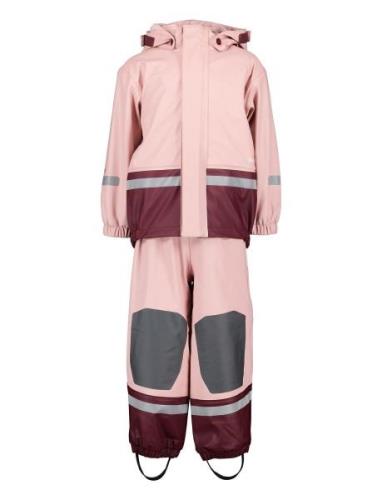 Boardman Kids Set 11 Outerwear Rainwear Rainwear Sets Pink Didriksons