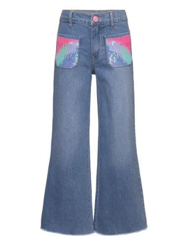 Denim Trousers Bottoms Jeans Wide Jeans Blue Billieblush