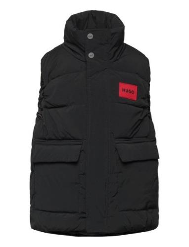 Puffer Jacket Sleeveless Fôret Vest Black Hugo Kids