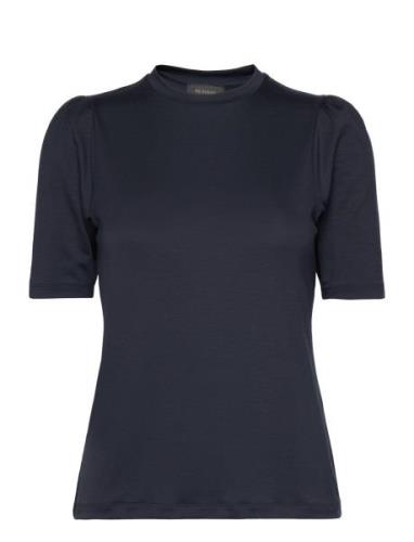 Tu Puff Top Tops T-shirts & Tops Short-sleeved Navy Residus