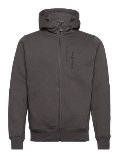 Bowman Zip Hood Sport Sweat-shirts & Hoodies Hoodies Grey Sail Racing