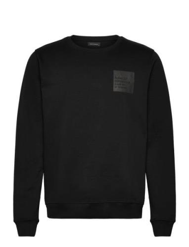 Jake Organic Crew Tops Sweat-shirts & Hoodies Sweat-shirts Black Clean...