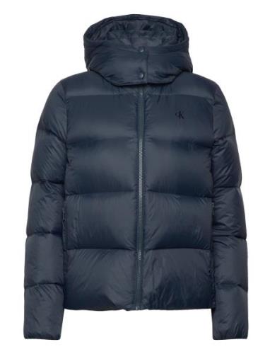 Mw Down Short Puffer Fôret Jakke Navy Calvin Klein Jeans