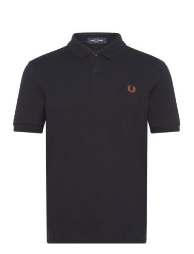 The Fred Perry Shirt Tops Polos Short-sleeved Black Fred Perry