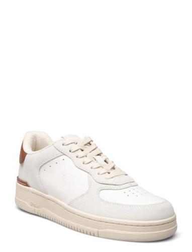 Masters Court Leather-Suede Sneaker Lave Sneakers White Polo Ralph Lau...