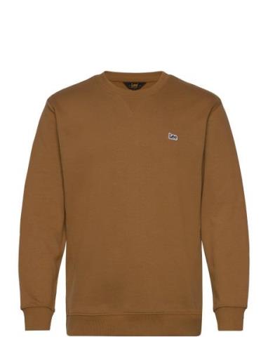 Plain Crew Sws Tops T-shirts Long-sleeved Brown Lee Jeans